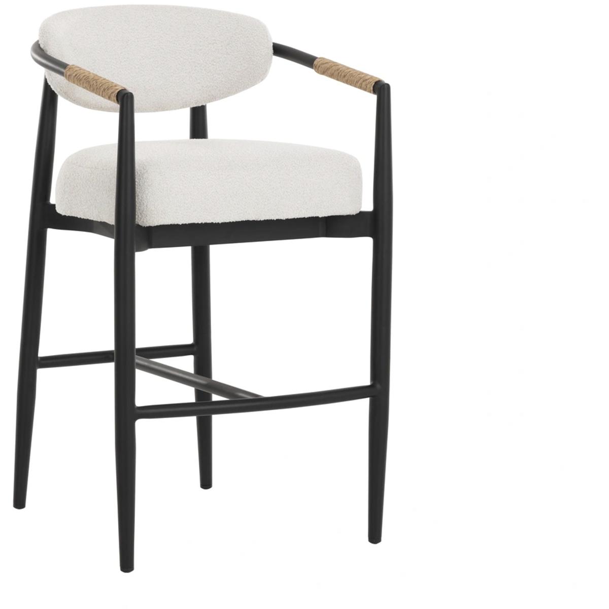 SUNPAN 112729V Marita 39 inch Louis Cream Outdoor Bar Stool